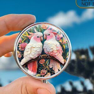1pc   Two Cockatoos Pill Box